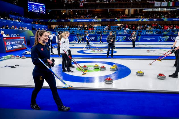 260217 Anna Hasselborg of Sweden competes in a women s round robin curling match between Sweden and Canada during day 11 of the 2026 Winter Olympics on February 17, 2026 in Cortina. Photo: Jon Olav Nesvold BILDBYRAN COP 217 JE0123 curling Olympic Games, Olympische Spiele, Olympia, OS olympics winter olympics os ol olympiska spel vinter-os olympiske leker milano cortina 2026 milan cortina 2026 milano cortina 2026 olympic games milano cortina 2026 winter olympic games milano cortina-os milano cortina-ol vinter-ol 11 bbeng kanada sverige dam *** 260217 Anna Hasselborg of Sweden competes in a women s round robin curling match between Sweden and Canada during day 11 of the 2026 Winter Olympics on February 17, 2026 in Cortina Photo Jon Olav Nesvold BILDBYRAN COP 217 JE0123 curling olympic games olympics winter olympics os ol olympiska spel vinter os olympiske leker milano cortina 2026 milan cortina 2026 milano cortina 2026 olympic games milano cortina 2026 winter olympic games milano cortina os milano cortina ol vinter ol 11 bbeng kanada sverige dam  Copyright: JONxOLAVxNESVOLD BB260217JE030