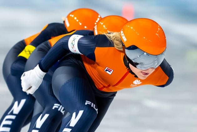 Speed skating, Eisschnelllauf - Milano Cortina 2026 Winter Olympics: Day 11 Joy Beune of the Netherlands, Antoinette Rijpma-De Jong of the Netherlands, Marijke Groenewoud of the Netherlands competing in the Women s Team Pursuit during Day 11 of Speed Skating - Milano Cortina 2026 Winter Olympics at Milano Speed Skating Stadium on February 17, 2026 in Milan, Italy. ( Cortina d Ampezzo Italy  Copyright: xAndrzejxIwanczukx originalFilename:iwanczuk-speedska260217_npqZR.jpg
