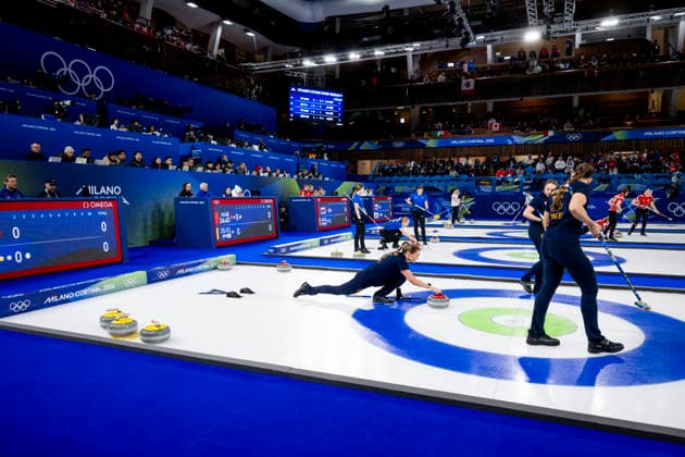 260217 Sara McManus of Sweden competes in a women s round robin curling match between Sweden and Canada during day 11 of the 2026 Winter Olympics on February 17, 2026 in Cortina. Photo: Jon Olav Nesvold BILDBYRAN COP 217 JE0123 curling Olympic Games, Olympische Spiele, Olympia, OS olympics winter olympics os ol olympiska spel vinter-os olympiske leker milano cortina 2026 milan cortina 2026 milano cortina 2026 olympic games milano cortina 2026 winter olympic games milano cortina-os milano cortina-ol vinter-ol 11 bbeng kanada sverige dam *** 260217 Sara McManus of Sweden competes in a women s round robin curling match between Sweden and Canada during day 11 of the 2026 Winter Olympics on February 17, 2026 in Cortina Photo Jon Olav Nesvold BILDBYRAN COP 217 JE0123 curling olympic games olympics winter olympics os ol olympiska spel vinter os olympiske leker milano cortina 2026 milan cortina 2026 milano cortina 2026 olympic games milano cortina 2026 winter olympic games milano cortina os milano cortina ol vinter ol 11 bbeng kanada sverige dam  Copyright: JONxOLAVxNESVOLD BB260217JE105