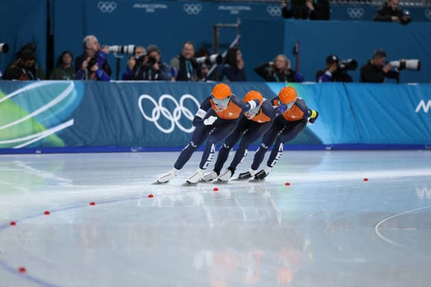 GIOCHI OLIMPICI - Olimpiadi Invernali Milano-Cortina 2026 - Speed skating, Eisschnelllauf Women s Team Pursuit Netherlands during Olympic Winter games, Winterspiele,Spiele, Summer games Milano-Cortina 2026, Speed Skating Women s Team Pursuit Final on February 17, 2026 at Milano Speed Skating Stadsium in Milan, Italy Cortina D Ampezzo Italy  Copyright: xIPAxSport ABACAx