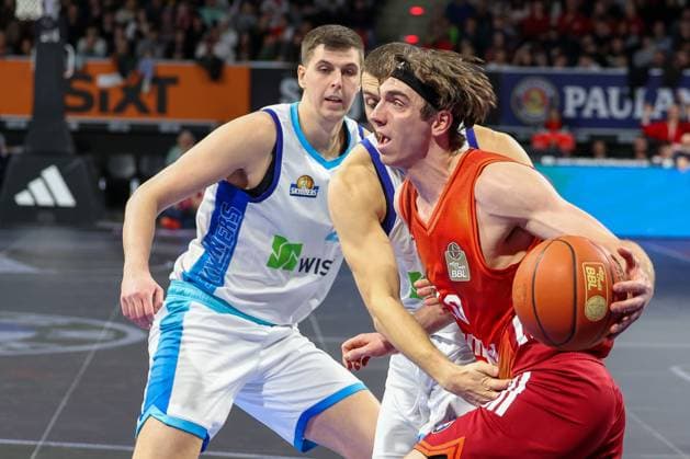 Justinian Jessup 10 (FC Bayern Muenchen Basketball) in Aktion, FC Bayern Muenchen Basketball vs. Skyliners Frankfurt, easycredit-BBL, BBL, Basketball, Maenner, Saison 2025 2025, Regulaere Saison, 21. Spieltag, 17.02.2026 Muenchen Bayern Deutschland