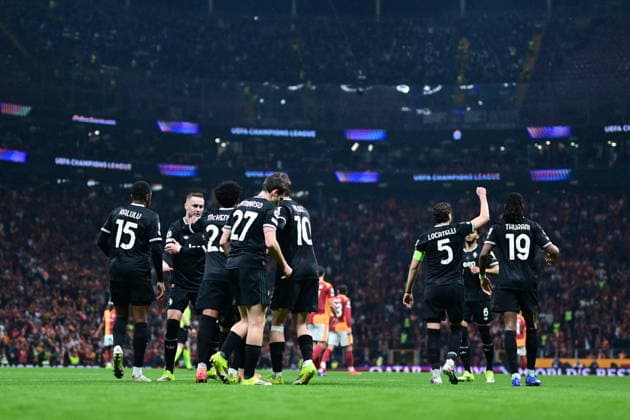 Galatasaray v Juventus - UEFA Champions League ISTANBUL, TURKIYE - FEBRUARY 17: Teun Koopmeiners (8) of Juventus celebrates with his teammates after scoring a goal during the UEFA Champions League round of 16 play-off first-leg match between Juventus and Galatasaray at RAMS Park stadium in Istanbul, Turkiye on February 17, 2026. Abdulhamid Hosbas Anadolu Istanbul Turkey. Editorial use only. Please get in touch for any other usage.  Copyright: x2026xAnadoluxAbdulhamidxHosbasx