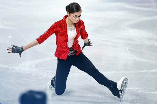 ITALY, MILAN - FEBRUARY 17, 2026: AIN athlete Adeliia Petrosian from Russia performs her routine in the women s singles short programme at the 2026 Winter Olympic Games, Olympische Spiele, Olympia, OS at Milano Ice Skating Arena. Mikhail Tereshchenko TASS  88857155