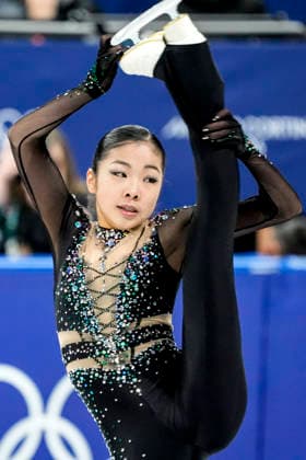 Ruiyang Zhang of China performs during the Women s Single Skating Short Program at the Milano Figure skating, Eiskunstlauf Stadium in Milan, Italy on Tuesday, February 17, 2026.  OLY20260217110 RICHARDxELLIS