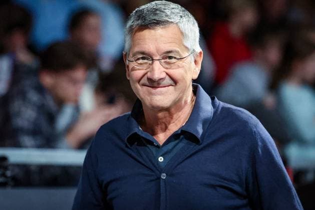 Ein zufriedener Praesident Herbert Hainer (FC Bayern Muenchen), laechelt, FC Bayern Muenchen Basketball vs. Skyliners Frankfurt, easycredit-BBL, BBL, Basketball, Maenner, Saison 2025 2025, Regulaere Saison, 21. Spieltag, 17.02.2026 Muenchen Bayern Deutschland