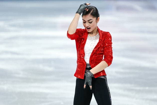 ITALY, MILAN - FEBRUARY 17, 2026: AIN athlete Adeliia Petrosian from Russia performs her routine in the women s singles short programme at the 2026 Winter Olympic Games, Olympische Spiele, Olympia, OS at Milano Ice Skating Arena 2026 Winter Olympics: Figure skating, Eiskunstlauf  - ZUMAt113 20260217_zaa_t113_434 Copyright: xMikhailxTereshchenkox