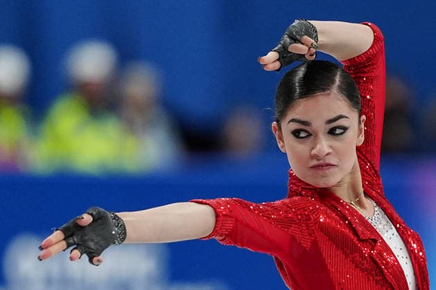 PETROSIAN Adeliia competing in the Olympic Figure skating, Eiskunstlauf Women Single Skating Short Program for the Milano Cortina 2026 Winter Olympics, in Milan (Italy) February 14, 2026 (Photo Claudio Furlan LaPresse)  Copyright: xClaudioxFurlan LaPressex