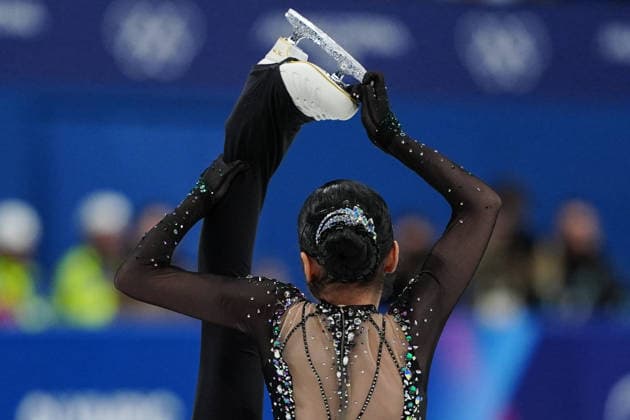 ZHANG Ruiyang competing in the Olympic Figure skating, Eiskunstlauf Women Single Skating Short Program for the Milano Cortina 2026 Winter Olympics, in Milan (Italy) February 14, 2026 (Photo Claudio Furlan LaPresse)  Copyright: xClaudioxFurlan LaPressex