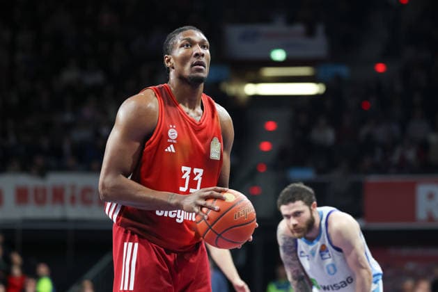 David McCormack (FC Bayern Basketball, 33), GER, FC Bayern Basketball vs. Skyliners Frankfurt, Basketball, easycredit Basketball Bundesliga, 21. Spieltag, Saison 2025 2026, 17.02.2026, GER, FC Bayern Basketball vs. Skyliners Frankfurt, Basketball, easycredit Basketball Bundesliga, 21. Spieltag, Saison 2025 2026, 17.02.2026 Muenchen Copyright: xEibner-Pressefoto JennixMaulx EP_JML