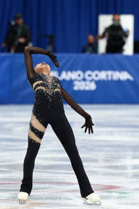 February 17, 2026, Milan, Lombardy, Italy: ZHANG RUIYANG of China skates her Women s Single Skating free program in the Figure skating, Eiskunstlauf at the Milano Cortina 2026 Winter Olympic Games, Olympische Spiele, Olympia, OS Olympics 2026: Milano Cortina: Figure Skating Women Single Skating  - ZUMAc179 20260217_oly_c179_184 Copyright: xMickaelxChavetx