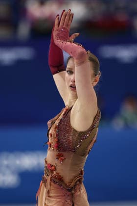 Milano Cortina 2026 Winter Olympics MILAN, ITALY - FEBRUARY 17: Alexandra Feigin of Bulgaria performs during the Women s Single Skating Short Program in the Figure skating, Eiskunstlauf at the Milano Cortina 2026 Winter Olympic Games, Olympische Spiele, Olympia, OS at Milano Ice Skating Arena on February 17, 2026 in Milan, Italy. Shunik Denisovich Anadolu Milan Italy. Editorial use only. Please get in touch for any other usage.  Copyright: x2026xAnadoluxShunikxDenisovichx
