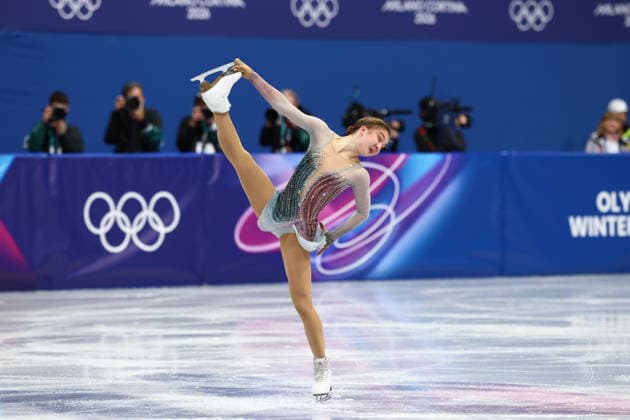February 17, 2026, Milan, Lombardy, Italy: OLGA MIKUTINA of Austria skates her Women s Single Skating free program in the Figure skating, Eiskunstlauf at the Milano Cortina 2026 Winter Olympic Games, Olympische Spiele, Olympia, OS Olympics 2026: Milano Cortina: Figure Skating Women Single Skating  - ZUMAc179 20260217_oly_c179_219 Copyright: xMickaelxChavetx
