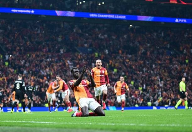 Galatasaray v Juventus - UEFA Champions League ISTANBUL, TURKIYE - FEBRUARY 17: Davinson Sanchez of Galatasaray reacts after scoring a goal during UEFA Champions League last 16 playoff round first leg football match between Galatasaray and Juventus at RAMS Park in Istanbul, Turkiye on February 17, 2026. Abdulhamid Hosbas Anadolu Istanbul Turkey. Editorial use only. Please get in touch for any other usage.  Copyright: x2026xAnadoluxAbdulhamidxHosbasx