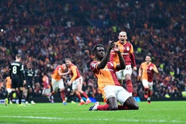 Galatasaray v Juventus - UEFA Champions League ISTANBUL, TURKIYE - FEBRUARY 17: Davinson Sanchez of Galatasaray reacts after scoring a goal during UEFA Champions League last 16 playoff round first leg football match between Galatasaray and Juventus at RAMS Park in Istanbul, Turkiye on February 17, 2026. Abdulhamid Hosbas Anadolu Istanbul Turkey. Editorial use only. Please get in touch for any other usage.  Copyright: x2026xAnadoluxAbdulhamidxHosbasx