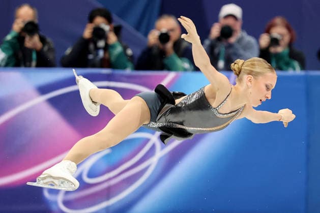 February 17, 2026, Milan, Lombardy, Italy: Iida Karhunen of Team Finland competes in the womens ice skating short program during the Milano Cortina 2026 Olympic Winter games, Winterspiele,Spiele, Summer games at Milano Ice Skating Arena. Olympics 2026: Milano Cortina: Figure skating, Eiskunstlauf Womens Singles Short Program  - ZUMAm117 20260217_oly_m117_026 Copyright: xDavidxMcIntyrex