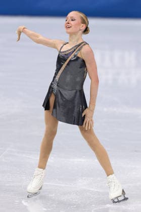 Winter Olympics - Women s Single Figure skating, Eiskunstlauf Short Program Iida Karhunen of Finland competes in the figure skating women s single skating short program during the Milano Cortina 2026 Winter Olympic Games, Olympische Spiele, Olympia, OS at Milano Ice Skating Arena in Milan, Italy on February 17, 2026. Photo by Alexis Jumeau ABACAPRESS.COM Milan Italy  Copyright: xJumeauxAlexis ABACAx