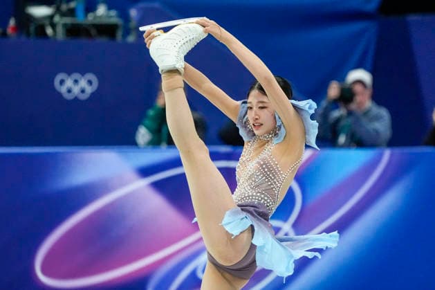 Haein Lee of Korea performs during the Women s Single Skating Short Program at the Milano Figure skating, Eiskunstlauf Stadium in Milan, Italy on Tuesday, February 17, 2026.  OLY20260217126 RICHARDxELLIS