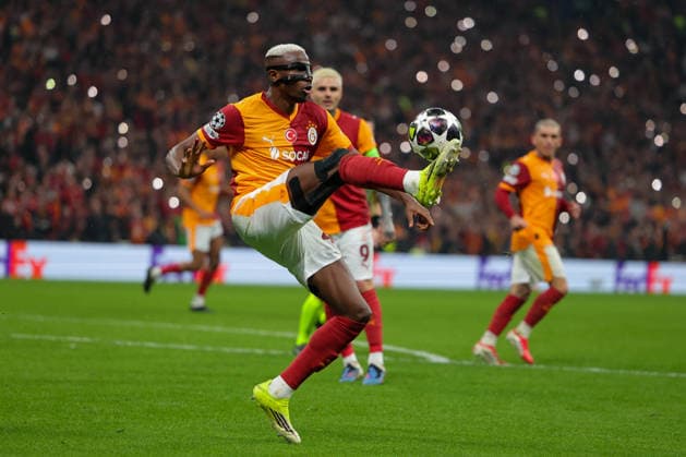 2026-02-17 Galatasaray SK v Juventus FC - UEFA Champions League 2025 26 League Knockout Play-off First Leg ISTANBUL, TURKEY - FEBRUARY 17: Victor Osimhen of Galatasaray SK during the UEFA Champions League 2025 26 League Knockout Play-off First Leg match between Galatasaray SK and Juventus FC at Rams Park Stadium on February 17, 2026 in Istanbul, Turkey. (Photo by BSR Agency) Istanbul Turkey Content not available for redistribution in The Netherlands directly or indirectly through any third parties. Copyright: xBSRxAgencyx