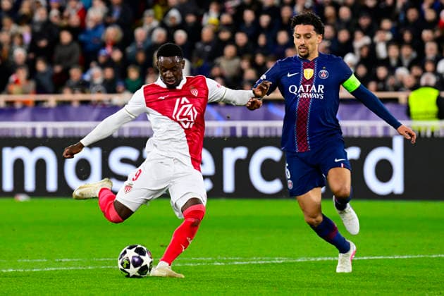 FOOTBALL : AS Monaco VS Paris Saint-Germain - UEFA Champions League - 17 02 2026 Folarin Balogun (ASM) - UEFA Champions League match between AS Monaco and Paris Saint Germain on February 17, 2026 at the Louis II Stadium in Monaco. MonacoMonaco  Copyright: xWilliamxCannarellax