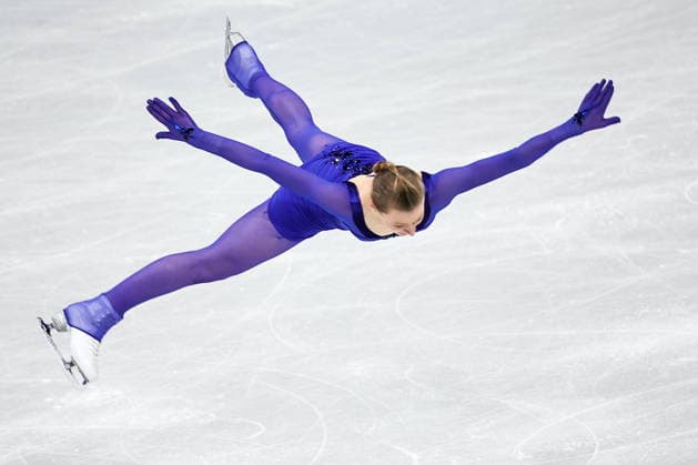 ITALY, MILAN - FEBRUARY 17, 2026: Lorine Schild of France performs her routine in the women s singles short programme at the 2026 Winter Olympic Games, Olympische Spiele, Olympia, OS at Milano Ice Skating Arena. Mikhail Tereshchenko TASS  88863093
