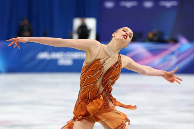 February 17, 2026, Milan, Lombardy, Italy: KIMMY REPOND of Switzerland skates her Women s Single Skating free program in the Figure skating, Eiskunstlauf at the Milano Cortina 2026 Winter Olympic Games, Olympische Spiele, Olympia, OS Olympics 2026: Milano Cortina: Figure Skating Women Single Skating  - ZUMAc179 20260217_oly_c179_238 Copyright: xMickaelxChavetx