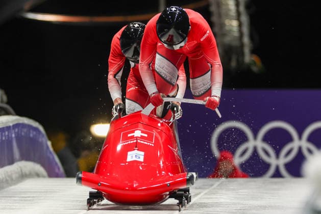 Sui - Rohner Timo - Annen Tim during the Olympic Winter Milano-Cortina 2026, Bobsleigh 2-man on February 17, 2026 at Cortina Sliding Centre in Cortina, Italy  Copyright: xLucianoxMariaxBisi IPAxSportx xipa-agency.netx xx IPA_71657088 IPA_Agency_IPA71657088