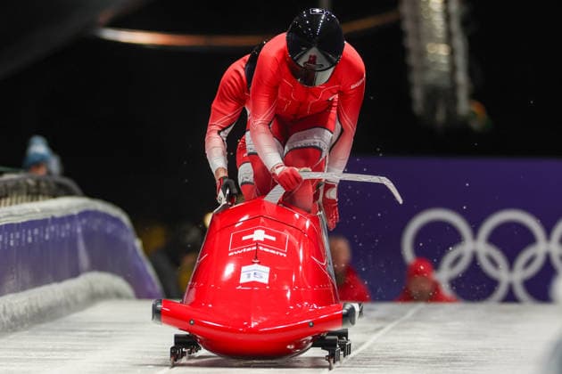 Sui - Rohner Timo - Annen Tim during the Olympic Winter Milano-Cortina 2026, Bobsleigh 2-man on February 17, 2026 at Cortina Sliding Centre in Cortina, Italy  Copyright: xLucianoxMariaxBisi IPAxSportx xipa-agency.netx xx IPA_71657089 IPA_Agency_IPA71657089