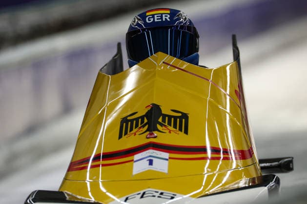 Ger - Lochner Johannes - Fleischhauer Georg during the Olympic Winter Milano-Cortina 2026, Bobsleigh 2-man on February 17, 2026 at Cortina Sliding Centre in Cortina, Italy  Copyright: xLucianoxMariaxBisi IPAxSportx xipa-agency.netx xx IPA_71657100 IPA_Agency_IPA71657100
