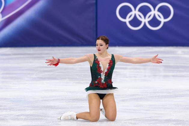 Winter Olympics - Women s Single Figure skating, Eiskunstlauf Short Program Sofia Samodelkina of Team Kazakhstan competes in the figure skating women s single skating short program during the Milano Cortina 2026 Winter Olympic Games, Olympische Spiele, Olympia, OS at Milano Ice Skating Arena in Milan, Italy on February 17, 2026. Photo by Alexis Jumeau ABACAPRESS.COM Milan Italy  Copyright: xJumeauxAlexis ABACAx
