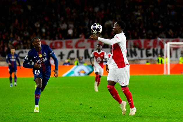 FOOTBALL : AS Monaco VS Paris Saint-Germain - UEFA Champions League - 17 02 2026 Folarin Balogun (ASM) - UEFA Champions League match between AS Monaco and Paris Saint Germain on February 17, 2026 at the Louis II Stadium in Monaco. MonacoMonaco  Copyright: xWilliamxCannarellax