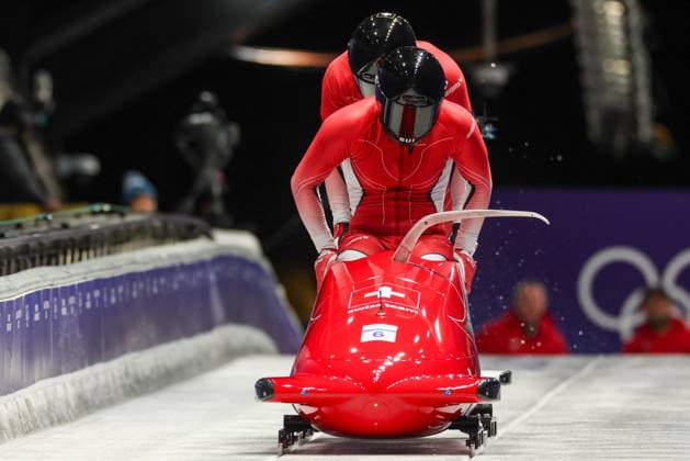 GIOCHI OLIMPICI - Olimpiadi Invernali Milano-Cortina 2026 - Bobsleigh 2-man Sui - Vogt Michael - Ndiaye Amadou David during the Olympic Winter Milano-Cortina 2026, Bobsleigh 2-man on February 17, 2026 at Cortina Sliding Centre in Cortina, Italy Cortina D Ampezzo Italy  Copyright: xIPAxSport ABACAx