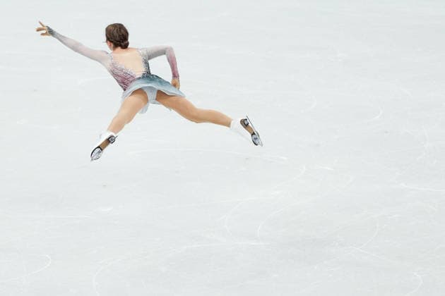 MIKUTINA Olga competing in the Olympic Figure skating, Eiskunstlauf Women Single Skating Short Program for the Milano Cortina 2026 Winter Olympics, in Milan (Italy) February 14, 2026 (Photo Claudio Furlan LaPresse)  Copyright: xClaudioxFurlan LaPressex