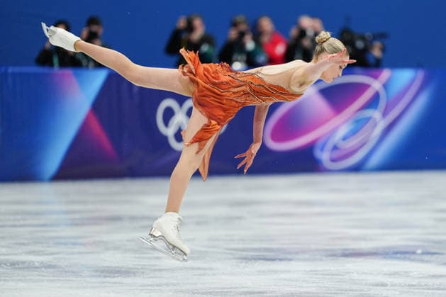 REPOND Kimmy competing in the Olympic Figure skating, Eiskunstlauf Women Single Skating Short Program for the Milano Cortina 2026 Winter Olympics, in Milan (Italy) February 14, 2026 (Photo Claudio Furlan LaPresse)  Copyright: xClaudioxFurlan LaPressex