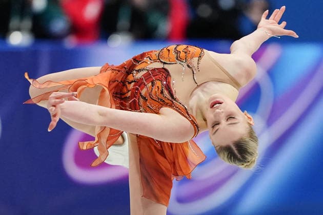 REPOND Kimmy competing in the Olympic Figure skating, Eiskunstlauf Women Single Skating Short Program for the Milano Cortina 2026 Winter Olympics, in Milan (Italy) February 14, 2026 (Photo Claudio Furlan LaPresse)  Copyright: xClaudioxFurlan LaPressex