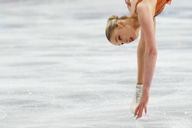 REPOND Kimmy competing in the Olympic Figure skating, Eiskunstlauf Women Single Skating Short Program for the Milano Cortina 2026 Winter Olympics, in Milan (Italy) February 14, 2026 (Photo Claudio Furlan LaPresse)  Copyright: xClaudioxFurlan LaPressex