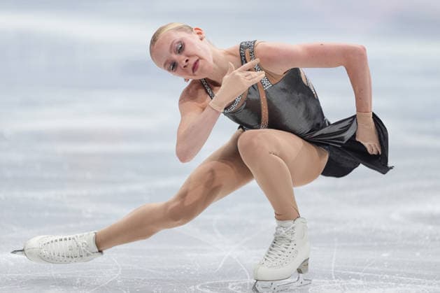 Milano Cortina 2026 Winter Olympics MILAN, ITALY - FEBRUARY 17: Iida Karhunen of Finland performs during the Women s Single Skating Short Program in the Figure skating, Eiskunstlauf at the Milano Cortina 2026 Winter Olympic Games, Olympische Spiele, Olympia, OS at Milano Ice Skating Arena on February 17, 2026 in Milan, Italy. Cemal Yurttas Anadolu Milan Italy. Editorial use only. Please get in touch for any other usage.  Copyright: x2026xAnadoluxCemalxYurttasx