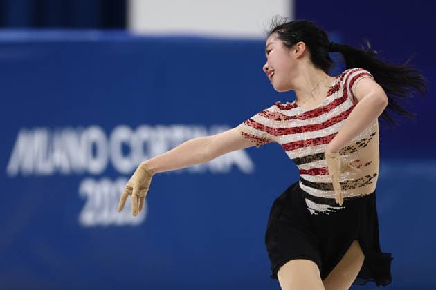 Milano Cortina 2026 Winter Olympics MILAN, ITALY - FEBRUARY 17: Ami Nakai of Japan performs during the Women s Single Skating Short Program in the Figure skating, Eiskunstlauf at the Milano Cortina 2026 Winter Olympic Games, Olympische Spiele, Olympia, OS at Milano Ice Skating Arena on February 17, 2026 in Milan, Italy. Shunik Denisovich Anadolu Milan Italy. Editorial use only. Please get in touch for any other usage.  Copyright: x2026xAnadoluxShunikxDenisovichx