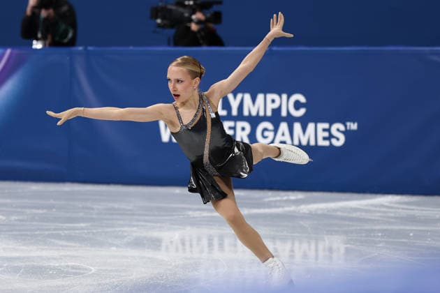Milano Cortina 2026 Winter Olympics MILAN, ITALY - FEBRUARY 17: Iida Karhunen of Finland performs during the Women s Single Skating Short Program in the Figure skating, Eiskunstlauf at the Milano Cortina 2026 Winter Olympic Games, Olympische Spiele, Olympia, OS at Milano Ice Skating Arena on February 17, 2026 in Milan, Italy. Shunik Denisovich Anadolu Milan Italy. Editorial use only. Please get in touch for any other usage.  Copyright: x2026xAnadoluxShunikxDenisovichx