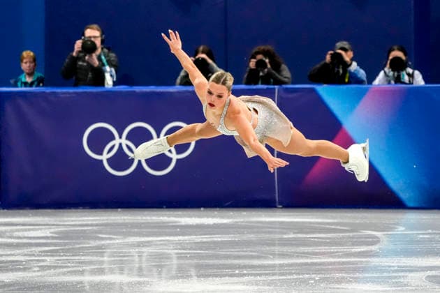 Loena Hendrickx of Belgium performs during the Women s Single Skating Short Program at the Milano Figure skating, Eiskunstlauf Stadium in Milan, Italy on Tuesday, February 17, 2026.  OLY20260217138 RICHARDxELLIS