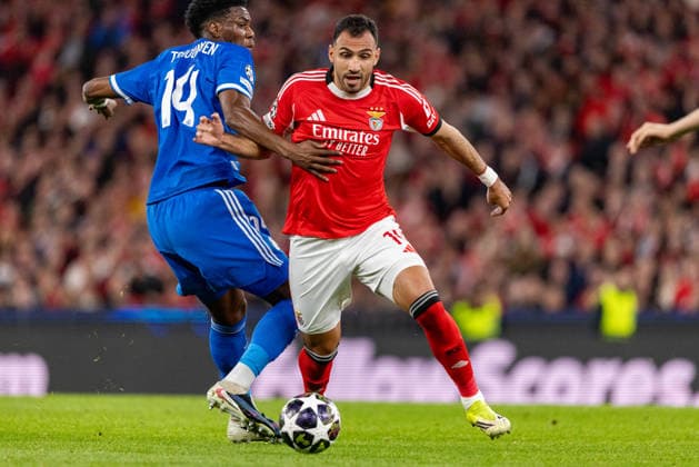 Vangelis Pavlidis seen during Champions League play off game between SL Benfica and Real Madrid CF (Maciej Rogowski Ball Raw Images) Lisbon Estadio da Luz Portugal Copyright: xMaciejxRogowskix ROG_BENvsRMA-105