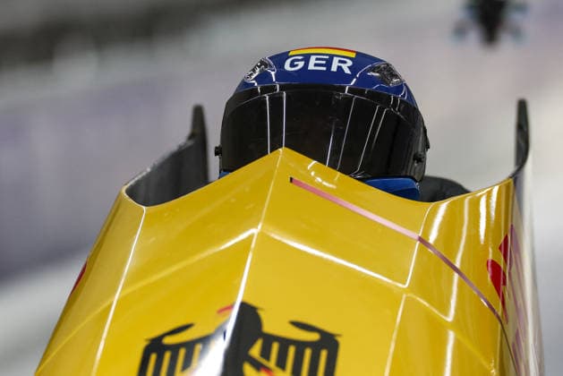 GIOCHI OLIMPICI - Olimpiadi Invernali Milano-Cortina 2026 - Bobsleigh 2-man Ger - Ammour Adam - Schaller Alexander during the Olympic Winter Milano-Cortina 2026, Bobsleigh 2-man on February 17, 2026 at Cortina Sliding Centre in Cortina, Italy Cortina D Ampezzo Italy  Copyright: xIPAxSport ABACAx