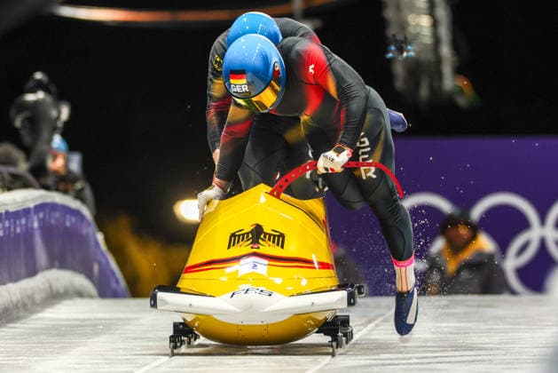GIOCHI OLIMPICI - Olimpiadi Invernali Milano-Cortina 2026 - Bobsleigh 2-man Ger - Friedrich Francesco - Schuller Alexander during the Olympic Winter Milano-Cortina 2026, Bobsleigh 2-man on February 17, 2026 at Cortina Sliding Centre in Cortina, Italy Cortina D Ampezzo Italy  Copyright: xIPAxSport ABACAx