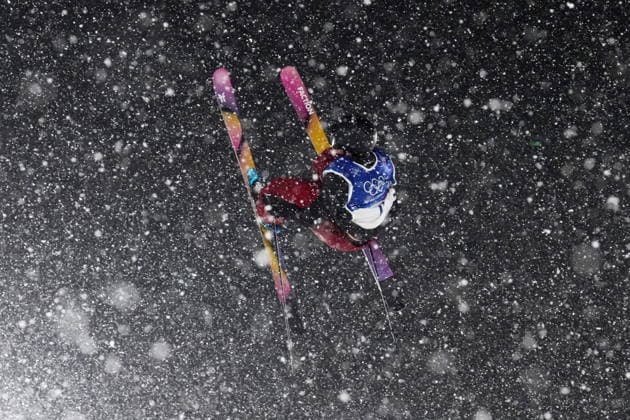 February 17, 2026, Livigno, Italy: Canada s Dylan Deschamps competes in his second run in the men s freeski big air final at the Milano Cortina 2026 Winter Olympic Games, Olympische Spiele, Olympia, OS in Livigno, Italy on Tuesday, Feb. 17, 2026. Canada News - February 17, 2026  - ZUMAc35_ 20260217_zaf_c35_115 Copyright: xSeanxKilpatrickx