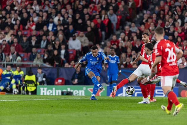Kylian Mbappe ( Real Madrid ) in action during the match between SL Benfica and Real Madrid , valid for UEFA Champions League 2025 2026 at Estadio do Lisboa Benfica on 17 February 2026. Lisbon Estadio do Sport Lisboa Benfica Lisbon Portugal Copyright: xIMAGOx xPRIMExSPORTSxIMAGESx xFILIPExOLIVEIRAx