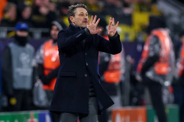 17.02.2026, Fußball, UEFA Champions League, Borussia Dortmund - Atalanta Bergamo, BVB Stadion, Play-Offs Hinspiel, Saison 2025 2026: Cheftrainer Niko Kovac (BVB hc) wild gestikulierend am Spielfeldrand Regulations prohibit any use of photographs as image sequences and or quasi-video. Nordrhein-Westfalen Deutschland