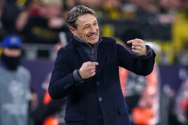 17.02.2026, Fußball, UEFA Champions League, Borussia Dortmund - Atalanta Bergamo, BVB Stadion, Play-Offs Hinspiel, Saison 2025 2026: Cheftrainer Niko Kovac (BVB hc) wild gestikulierend am Spielfeldrand Regulations prohibit any use of photographs as image sequences and or quasi-video. Nordrhein-Westfalen Deutschland