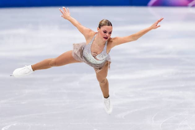 2026-02-17 - Milano Cortina 2026 Winter Olympics Figure skating, Eiskunstlauf Women Single Skating MILAN, ITALY - FEBRUARY 17: Loena Hendrickx of Belgium performing in the Figure Skating Women Single Skating Short Program during the Milano Cortina 2026 Winter Olympics at the Milano Ice Skating Arena on February 17, 2026 in Milan, Italy Milan Milano Ice Skating Arena Italy Content not available for redistribution in The Netherlands directly or indirectly through any third parties. Copyright: xAndrexWeeningx