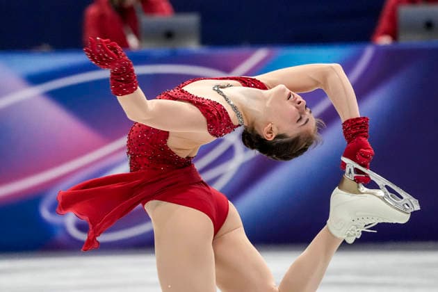 Isabeau Levito of the United States performs during the Women s Single Skating Short Program at the Milano Figure skating, Eiskunstlauf Stadium in Milan, Italy on Tuesday, February 17, 2026.  OLY20260217153 RICHARDxELLIS