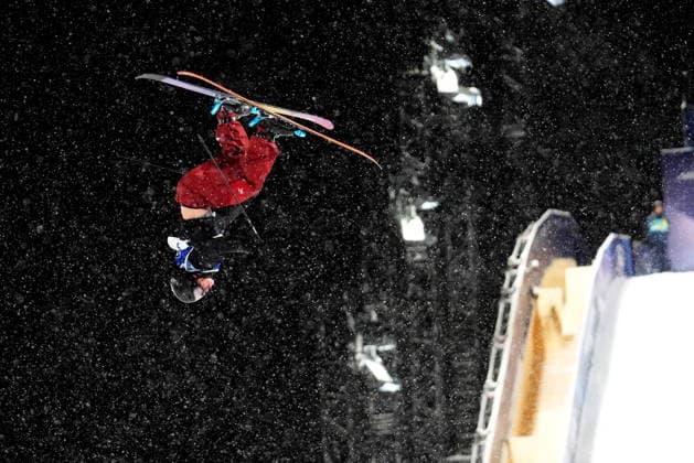February 17, 2026, Livigno, Italy: Canada s Dylan Deschamps competes on his third run in the men s freeski big air final at the Milano Cortina 2026 Winter Olympic Games, Olympische Spiele, Olympia, OS in Livigno, Italy on Tuesday, Feb. 17, 2026. Canada News - February 17, 2026  - ZUMAc35_ 20260217_zaf_c35_120 Copyright: xSeanxKilpatrickx