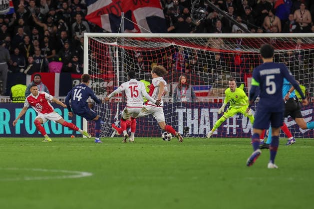Desire Doue ( 14 - FC Paris Saint-Germain) scores a goal during AS Monaco vs PSG, UEFA Champions League football match in Monaco, Principality of Monaco, February 17 2026  Copyright: xNicolaxMastronardi IPAxSportx xipa-agency.netx xx IPA_71660693 IPA_Agency_IPA71660693
